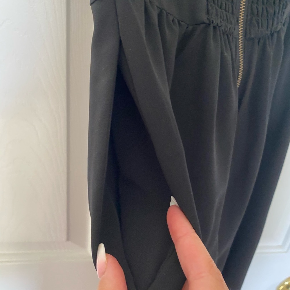 Black strapless jumper with pockets, size 0. - Picture 4 of 4